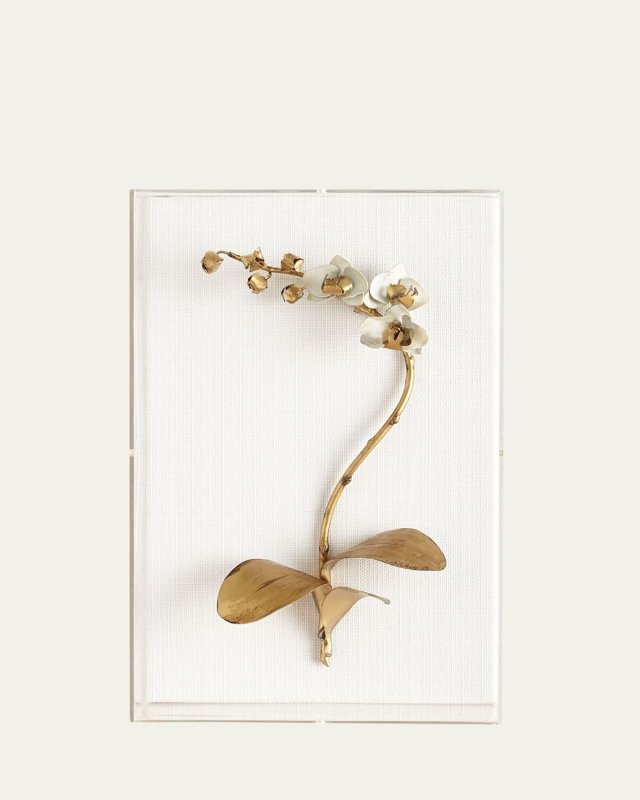 Original Gilded Orchid 3 Study on Linen